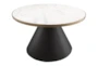Zuri Marble Top Round Coffee Table - Top