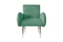 Mae Mint Green Velvet Accent Chair - Signature