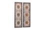 48X16 Brown Wood Wall Decor Set Of 2 - Material