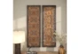 48X16 Brown Wood Wall Decor Set Of 2 - Room