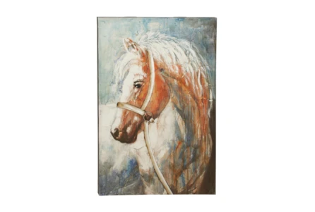 32X47 Horse Head Canvas Wall Art - Main