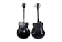 35X14 Inch Multi Color Iron Guitar Wall Decor Set Of 2 - Back