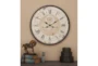 32X32 White Wood Wall Clock - Room