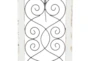 20 Inch White Chinese Fir Wood Wall Decor - Detail