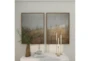 39X29 Inch Gold Polystone Wall Art Set Of 2 | Living Spaces