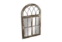 48X30 Brown Glass Wall Mirror - Front