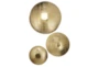 36 Inch, 27 Inch, 21 Inch Gold Iron Wall Decor Set Of 3 - Material