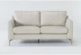 Marmont Ivory 66" Leather Loveseat By Drew & Jonathan For Living Spaces - Signature