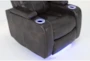 Bronson Truffle Home Theater Power Wallaway Recliner with Power Headrest & USB - Detail