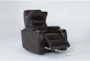 Bronson Truffle Home Theater Power Wallaway Recliner with Power Headrest & USB - Side