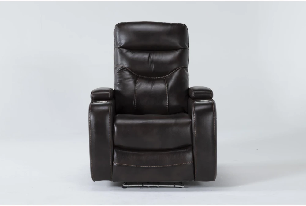 Bronson Truffle Home Theater Power Wallaway Recliner with Power Headrest & USB