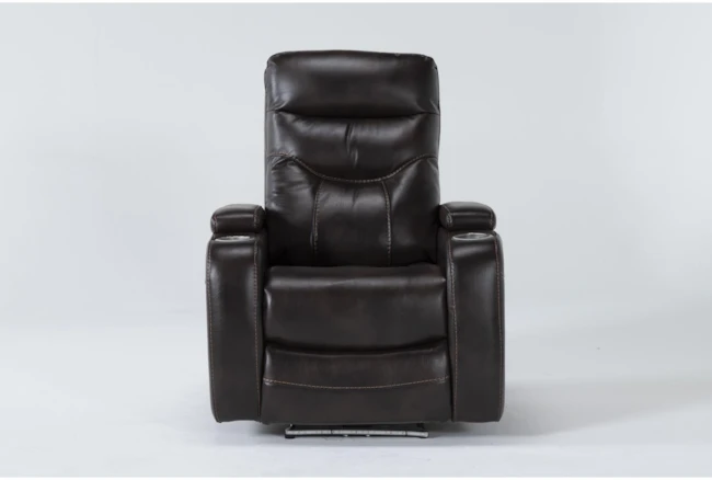 Bronson Truffle Home Theater Power Wallaway Recliner With Power Headrest - 360