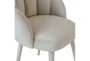Rita Light Grey Velvet Dining Chair - Detail