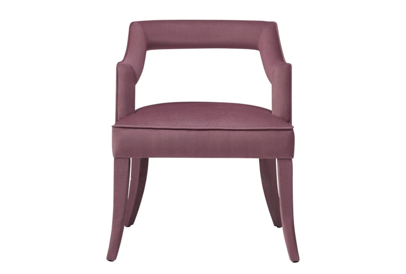 Natasha Pink Slub Velvet Dining Chair - 360