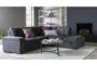 Flinn 103" 2 Piece Convertible Sleeper Sectional with Left Arm Facing Storage Chaise - Room