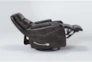 Bronson Truffle Home Theater Swivel Glider Recliner With Adjustable Headrest - Side