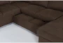 Roxwell 124" 3 Piece Convertible Sleeper Sectional With Right Arm Facing Chaise - Detail