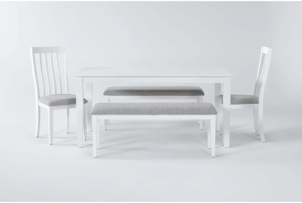 Gia 5 Piece Dining Set With 2 Benches