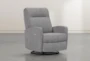 Dale IV Fabric Power Swivel Glider Recliner - Side