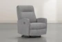 Dale IV Fabric Power Swivel Glider Recliner with Power Headrest & USB - Side