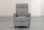 Dale IV Fabric Power Swivel Glider Recliner with Power Headrest & USB