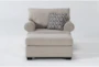 Brody 76" Chair And Ottoman - Front