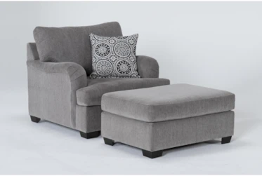 Jenner 76" Chair And Ottoman