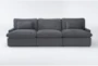 Jolene Dark Grey 122" 3 Piece Triple Power Reclining Sofa - Signature