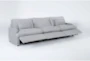 Jolene Silver Grey 122" 3 Piece Power Triple Reclining Modular Sofa with USB - Recline