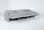 Jolene Silver Grey 122" 3 Piece Power Triple Reclining Modular Sofa with USB - Side