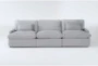 Jolene Silver Grey 122" 3 Piece Power Reclining Modular Sofa with USB - Signature