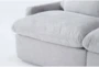 Jolene Silver Grey 122" 3 Piece Modular Sofa - Detail