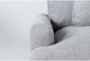 Jolene Silver Grey 122" 3 Piece Modular Sofa - Detail