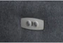 Jolene Dark Grey Power Left Arm Facing Recliner with USB - Detail