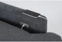 Jolene Dark Grey Power Left Arm Facing Recliner with USB - Detail