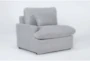 Jolene Silver Grey 120" 6 Piece Reclining Sectional With 3 Power Recliners And Console - Side