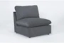Jolene Dark Grey Armless Chair - Side