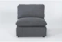 Jolene Dark Grey Armless Chair - Signature