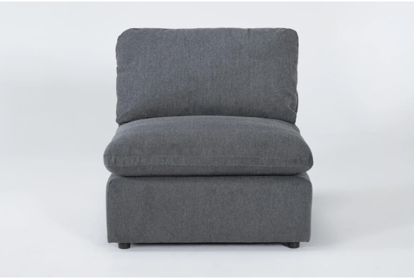 Jolene Dark Grey Armless Chair - 360