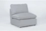 Jolene Silver Grey 5 Piece Reclining Sectional With Two Power Recliners And Ottoman - Side