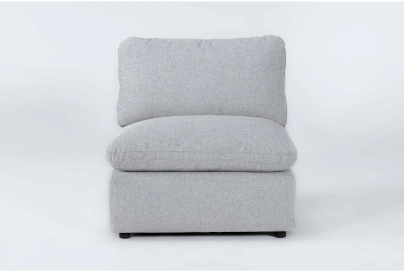 Jolene Silver Grey Armless Chair - 360