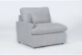 Jolene Silver Grey Left Arm Facing Chair - Side