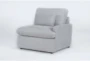 Jolene Silver Grey Right Arm Facing Chair - Side