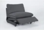Jolene Dark Grey 158" 6 Piece Reclining Modular Sectional With Three Power Recliners And Ottoman - Side