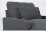 Jolene Dark Grey Armchair - Detail