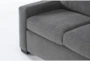 Mackenzie Charcoal Grey 80" Queen Plus Foam Sleeper Sofa Bed with Reversible Storage Chaise - Detail