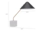 21 Inch Black Conical Shade Task Table Lamp - Dimensions Diagram