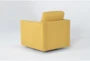 Aya Mustard Swivel Chair - Side