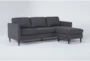 Aya Grey 90" Sofa With Reversible Chaise - Signature