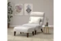 Lucca Linen Accent Chair & Ottoman - Room